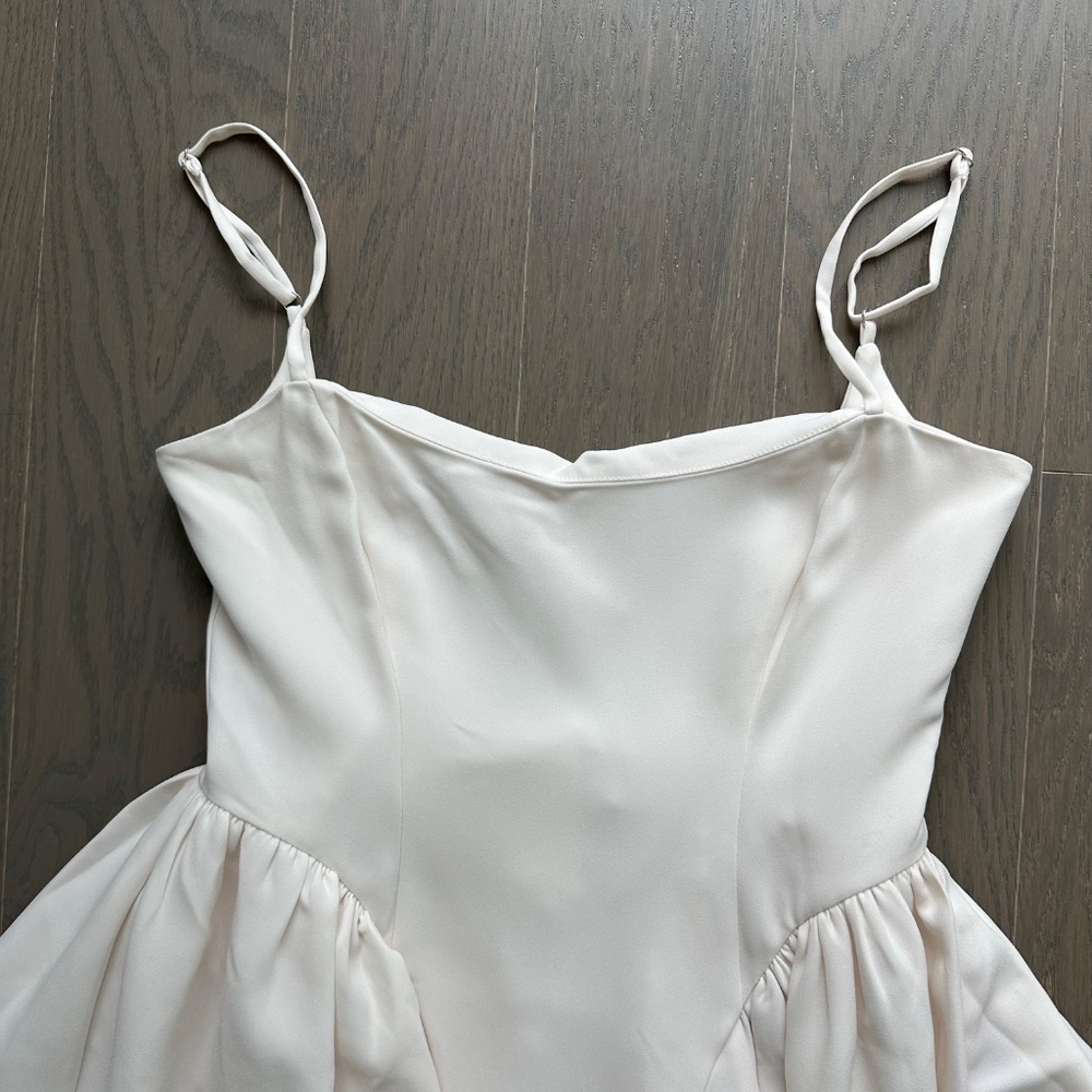Reformation BONIE Fior Di Latte Ivory White Wedding Dress - Size 6 - with tags - Picture 8 of 15